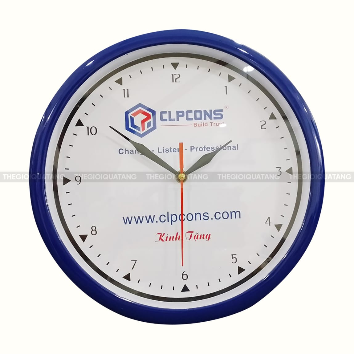 đồng hồ treo tường in logo 1