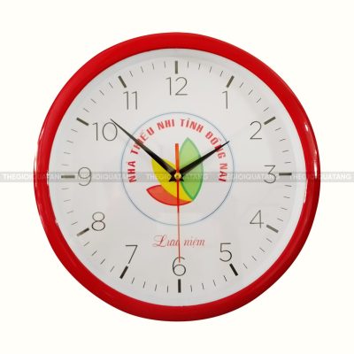 Đồng hồ treo tường in logo TPHCM 2