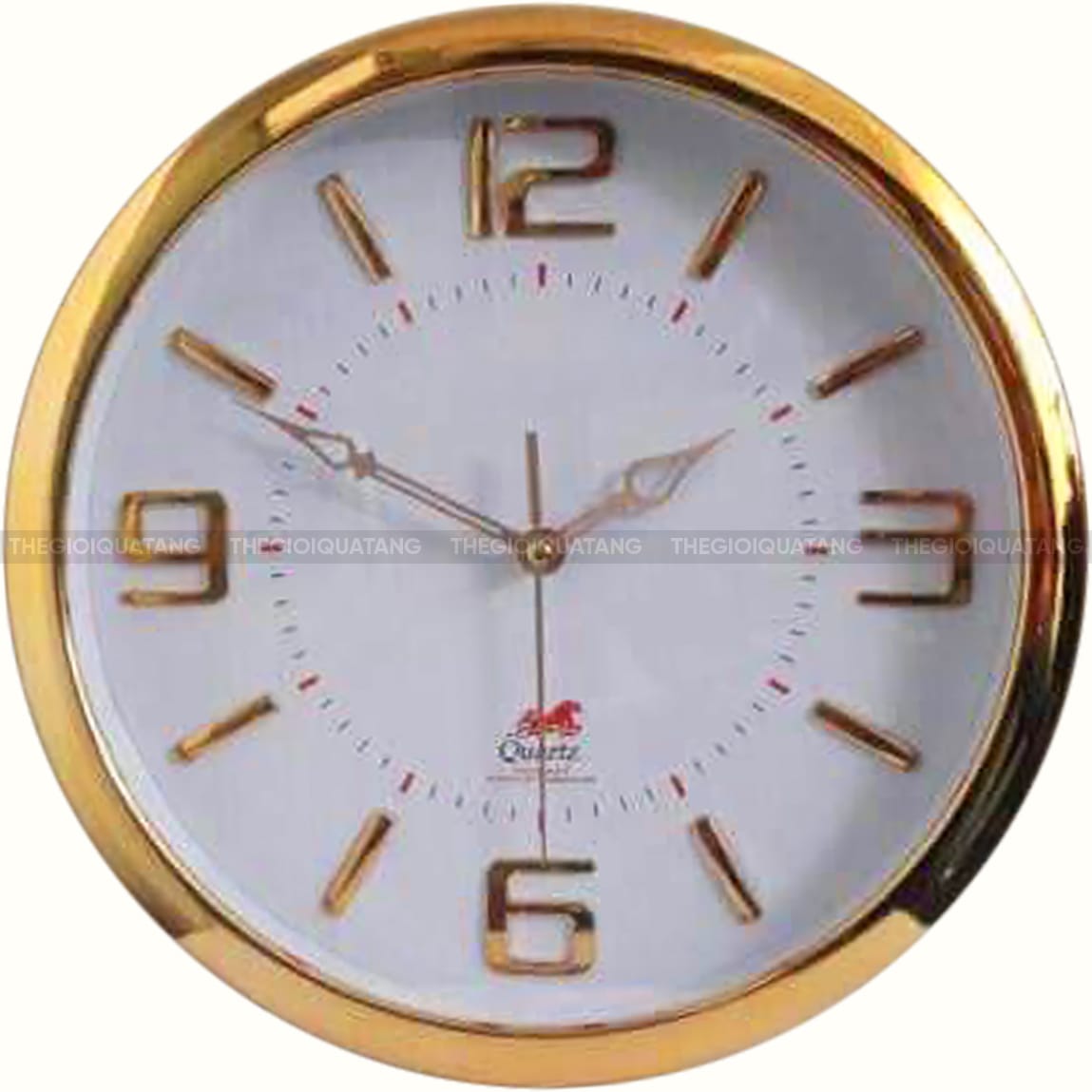đồng hồ treo tường sơn xi vàng 1