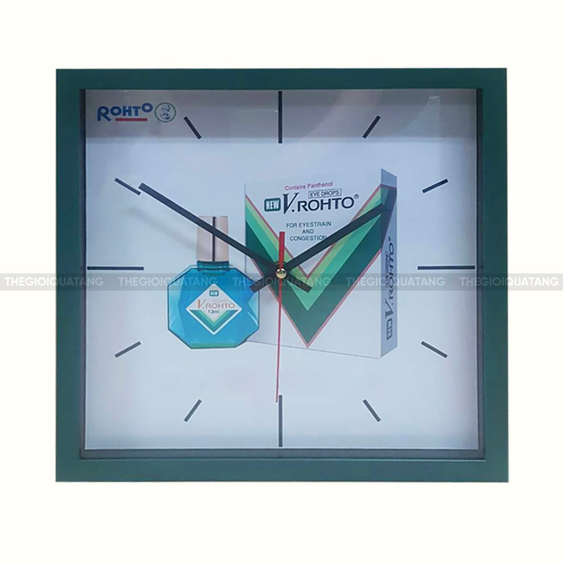 Mẫu đồng hồ treo tường vuông đẹp 1