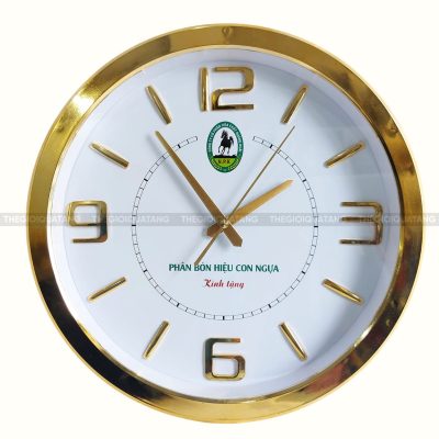 Sản xuất đồng hồ quà tặng doanh nghiệp tròn in logo 2