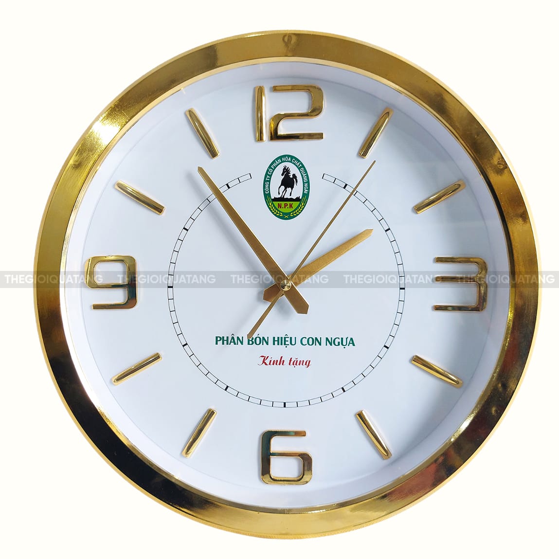 Sản xuất đồng hồ quà tặng doanh nghiệp tròn in logo 2