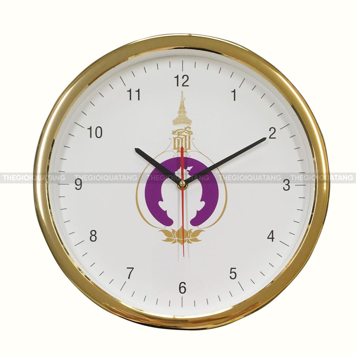 Sản xuất đồng hồ treo tường in logo miễn phí thiết kế 3