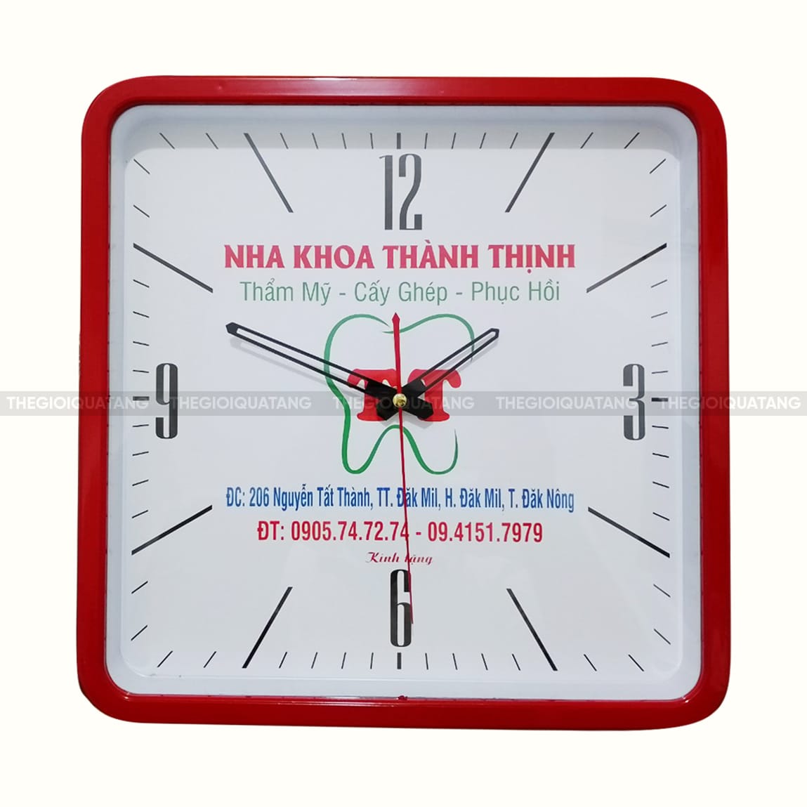 Sản xuất đồng hồ treo tường in logo theo yêu cầu 1