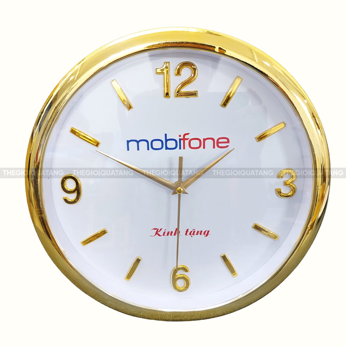Sản xuất đồng hồ treo tường tròn in logo miễn phí thiết kế 3