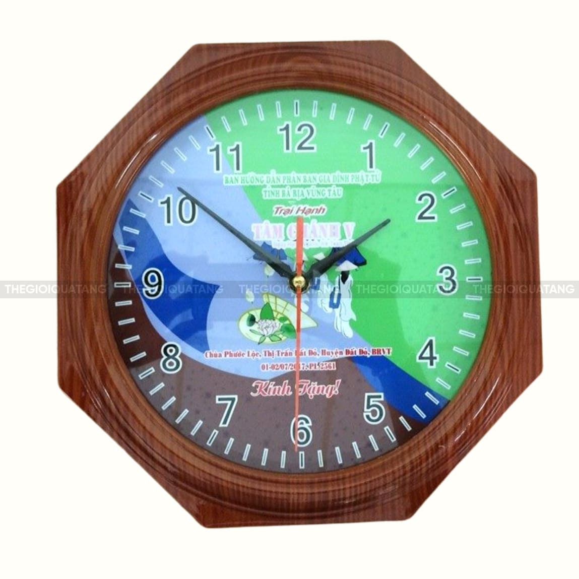 Xưởng sản xuất đồng hồ treo tường in logo giá xưởng 2