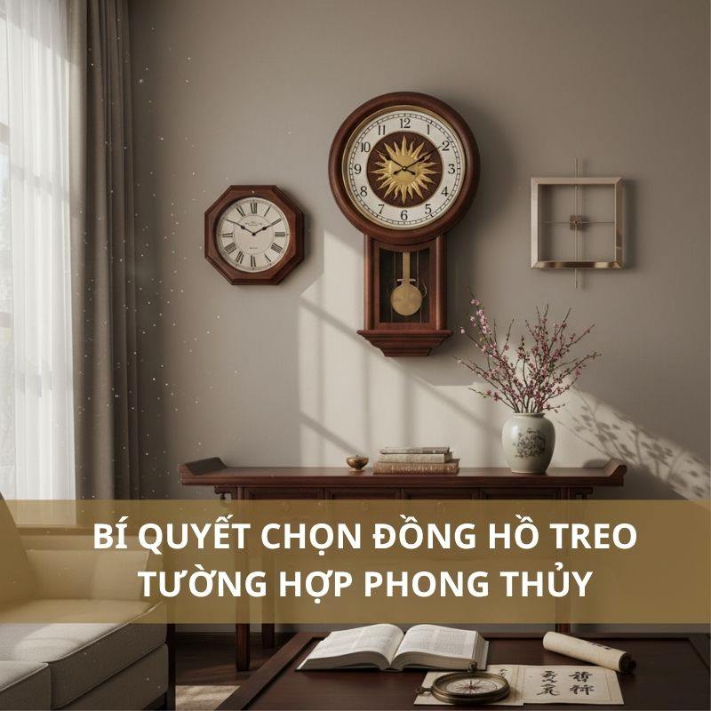 Bí quyết chọn đồng hồ treo tường hợp phong thủy