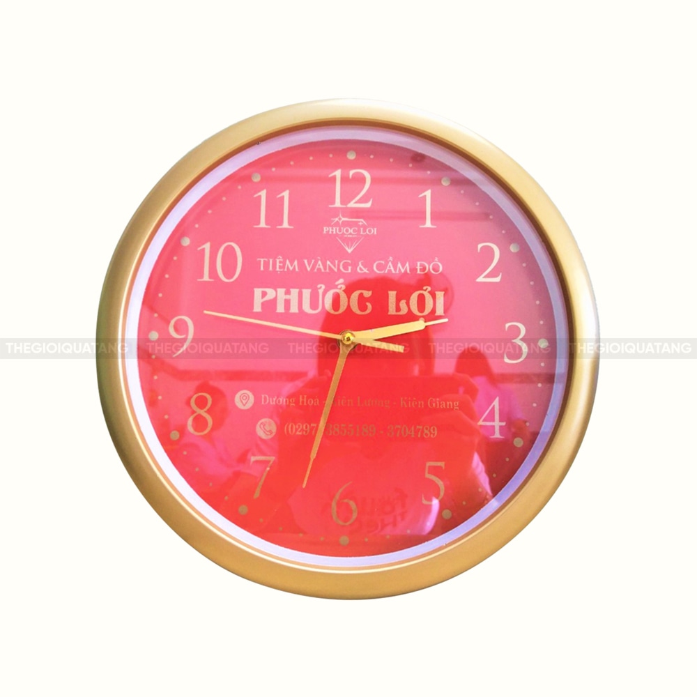 Đồng hồ in logo công ty 2