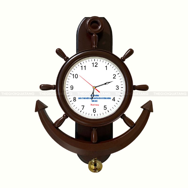 đồng hồ quảng cáo hình mỏ neo
