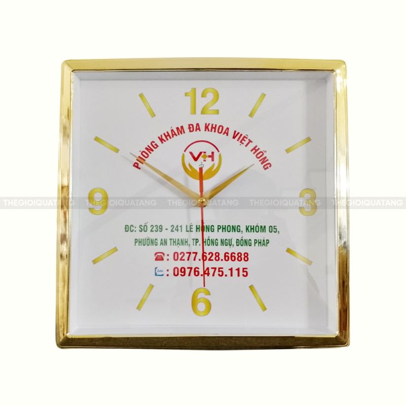 đồng hồ quảng cáo vuông
