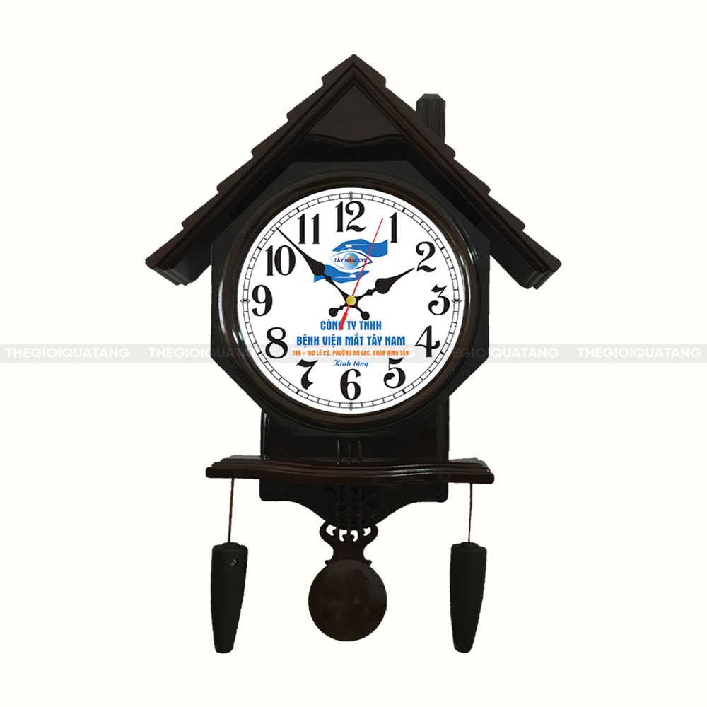 Đồng hồ treo tường hình ngôi nhà 1