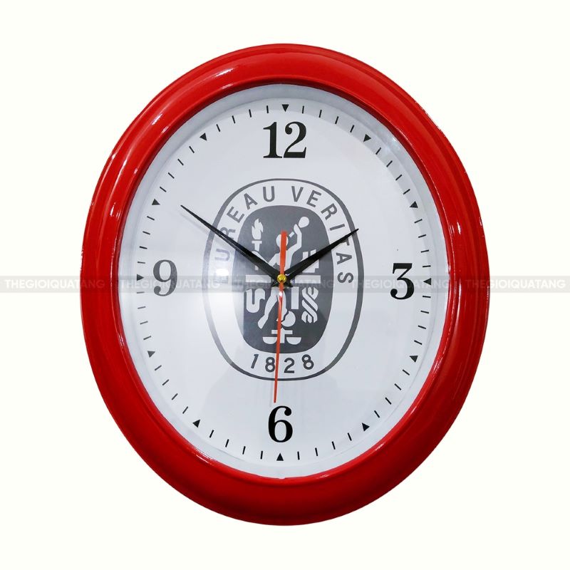 đồng hồ treo tường hình ovan