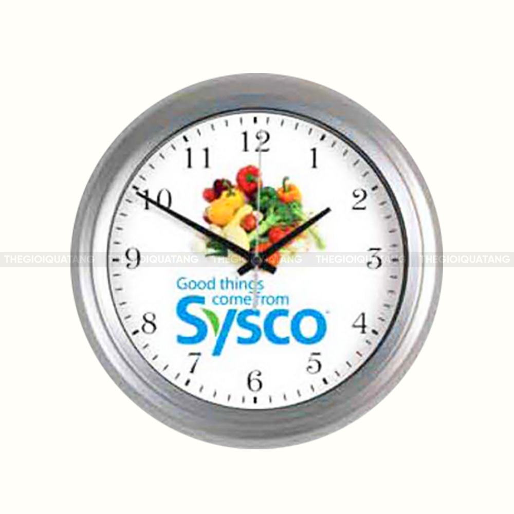 Đồng hồ treo tường in logo cao cấp LG25020 2