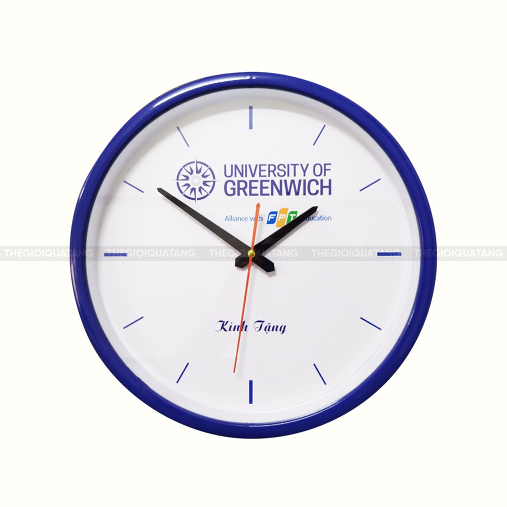 Đồng hồ treo tường in logo Hà Nội 2
