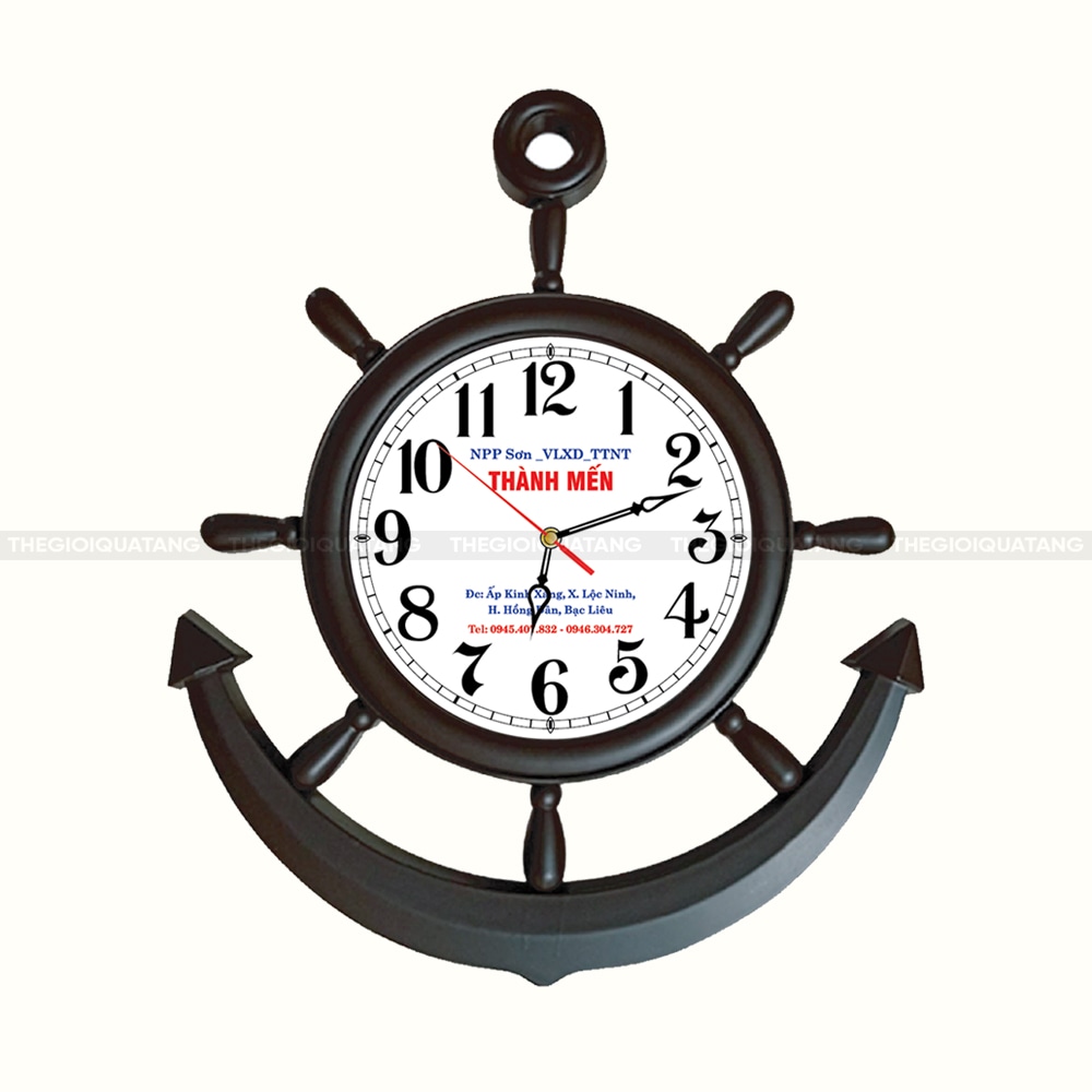 Đồng hồ treo tường mỏ neo 3