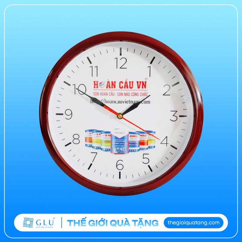 đồng hồ treo tường quảng cáo hình tròn