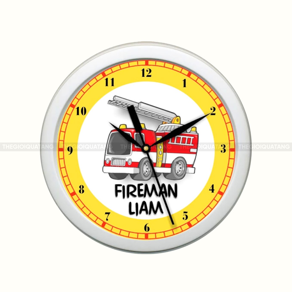 In logo lên đồng hồ treo tường làm quà tặng 2