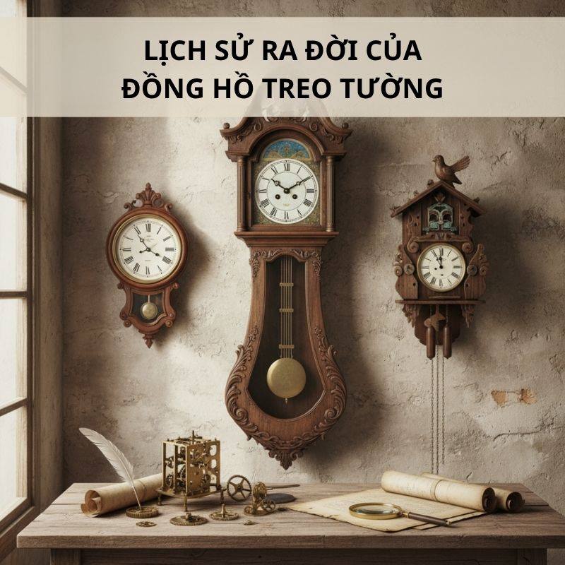 Lịch sử ra đời của đồng hồ treo tường