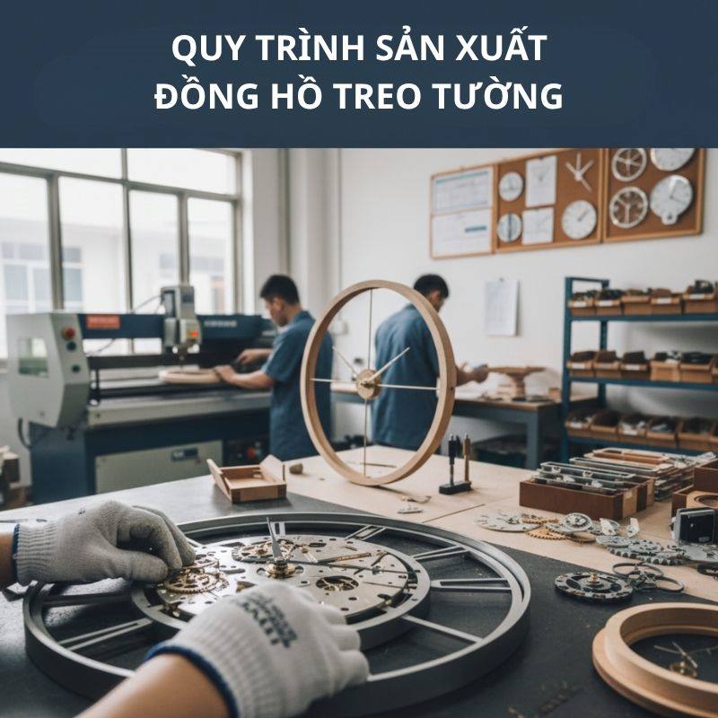 Quy trình sản xuất đồng hồ treo tường
