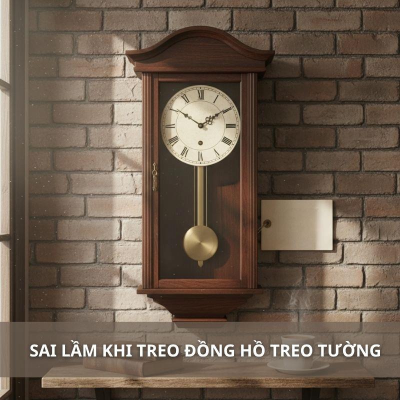 Sai lầm khi treo đồng hồ treo tường