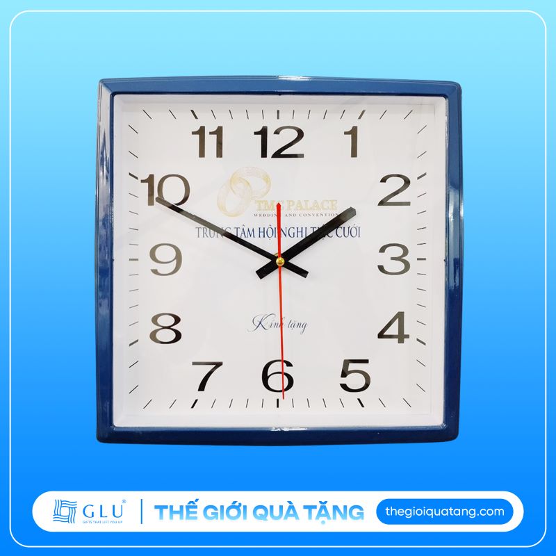 thế giới quà tặng xưởng sản xuất đồng hồ treo tường vuông giá rẻ 4