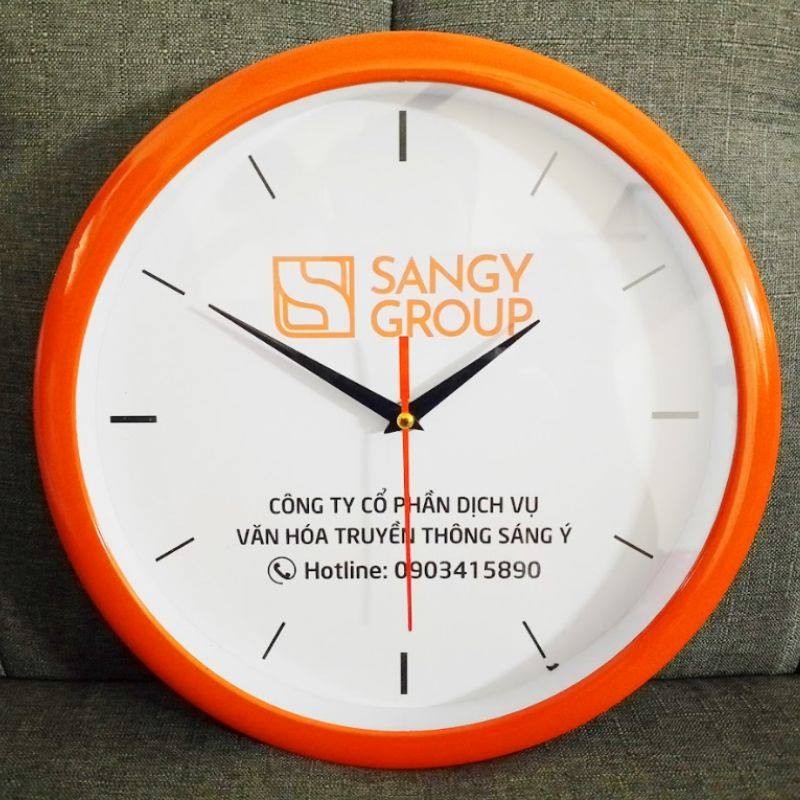 Thiết kế đồng hồ không số hiện đại, phong cách tối giản thời thượng.