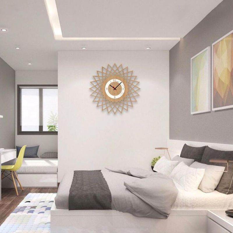 Treo đồng hồ ở vị trí dễ quan sát trong phòng ngủ
