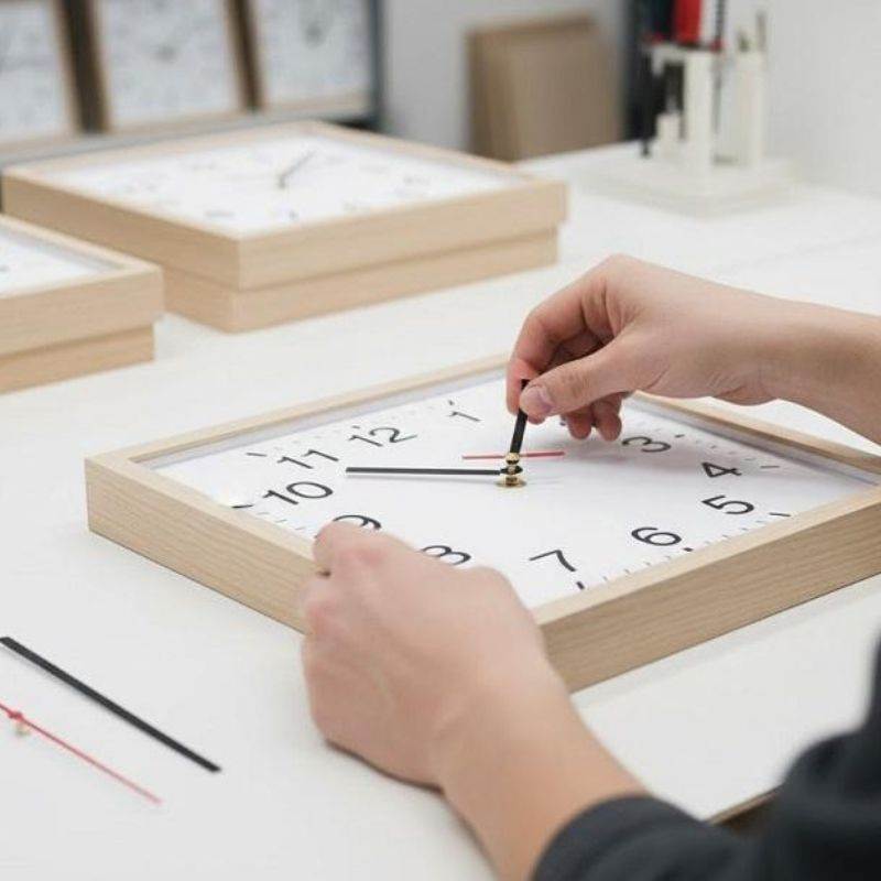 Xử lý kim đồng hồ treo tường chạm nhau gây kẹt kim