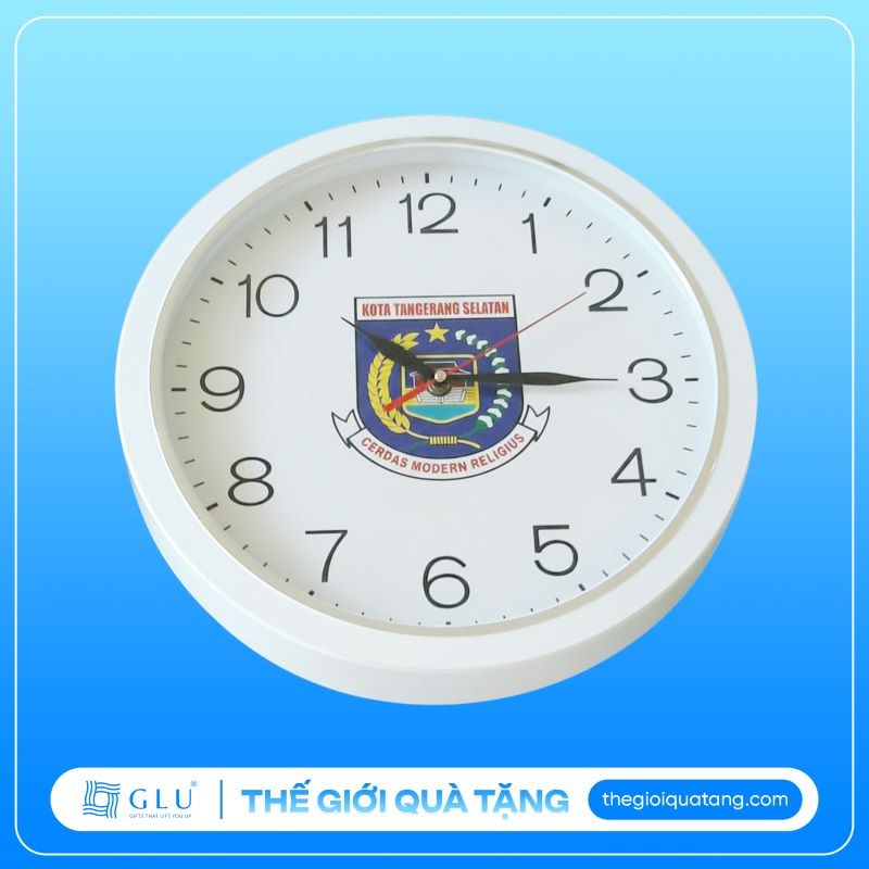xưởng in logo đồng hồ treo tường