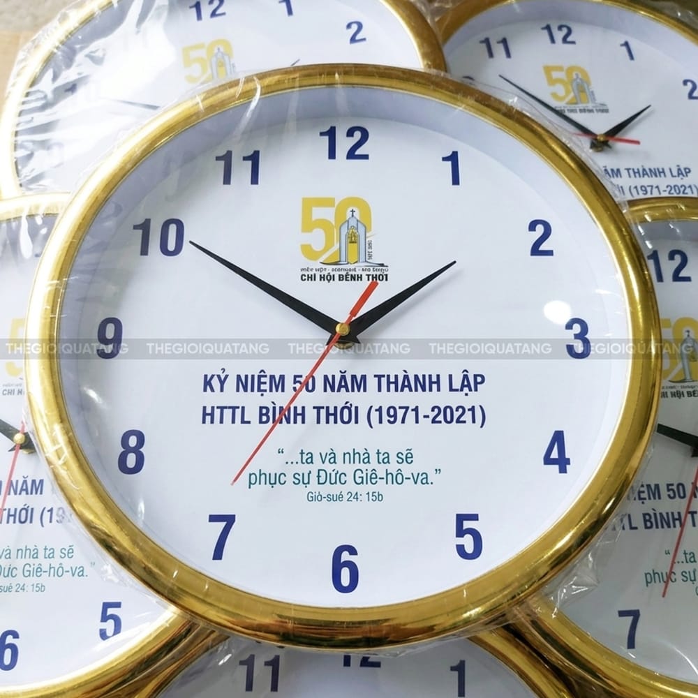 Đặt in đồng hồ công ty giá rẻ 1