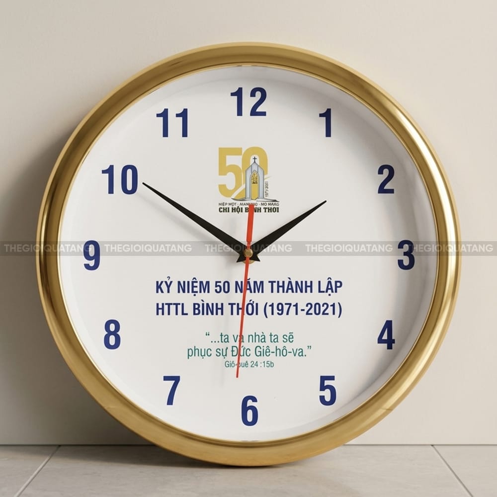 Đặt in đồng hồ công ty giá rẻ 2