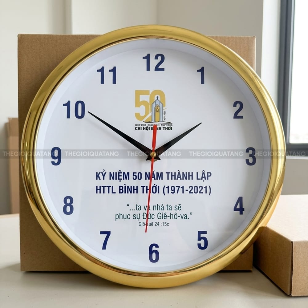 Đặt in đồng hồ công ty giá rẻ 3