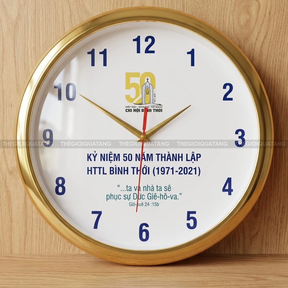 Đặt in đồng hồ công ty giá rẻ 5