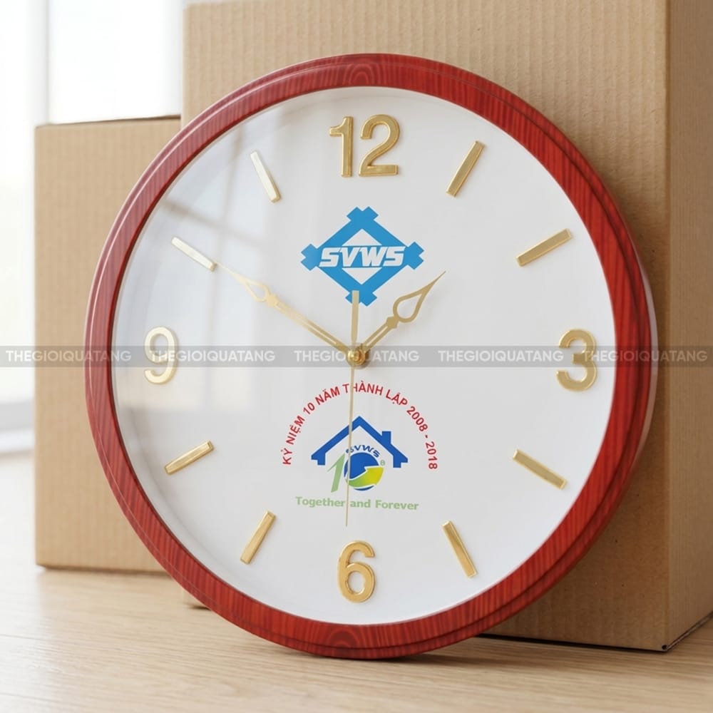 Đồng hồ in logo công ty đẹp TPHCM 2