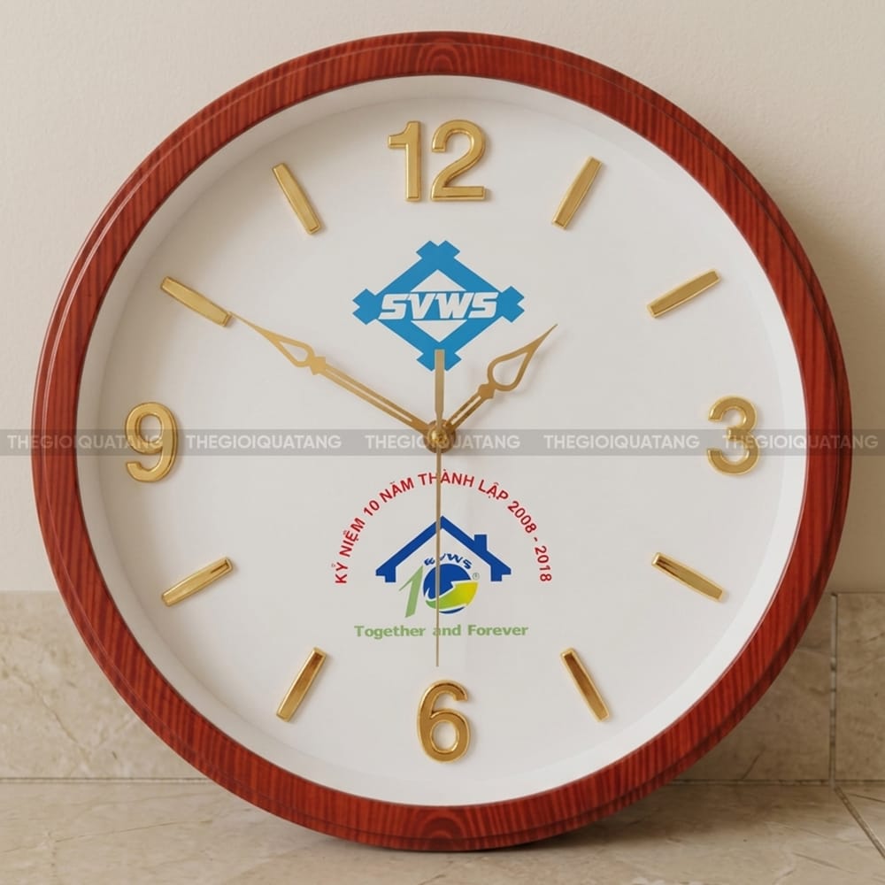Đồng hồ in logo công ty đẹp TPHCM 6