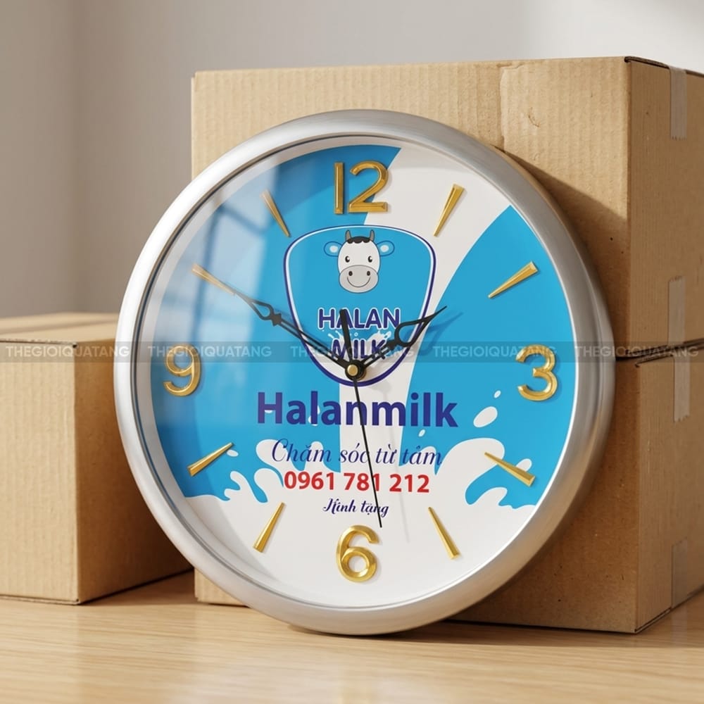 Đồng hồ in logo giá xưởng 3