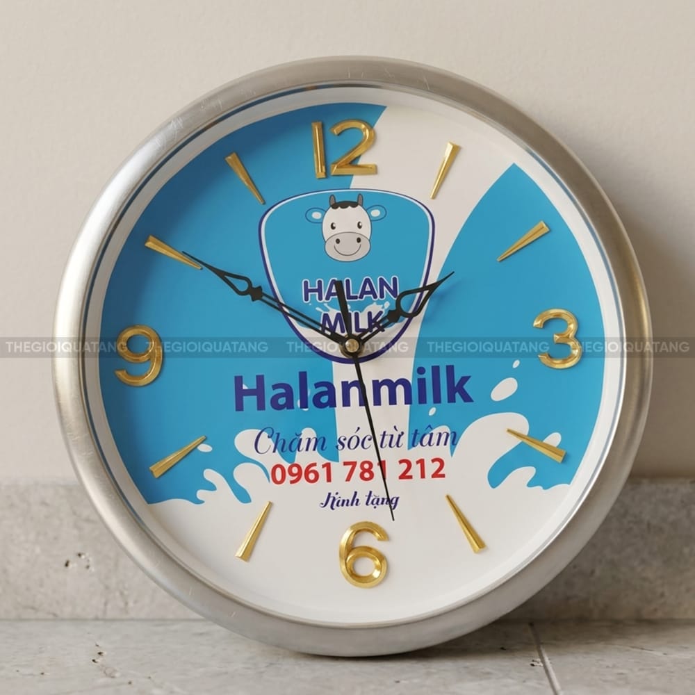 Đồng hồ in logo giá xưởng 4