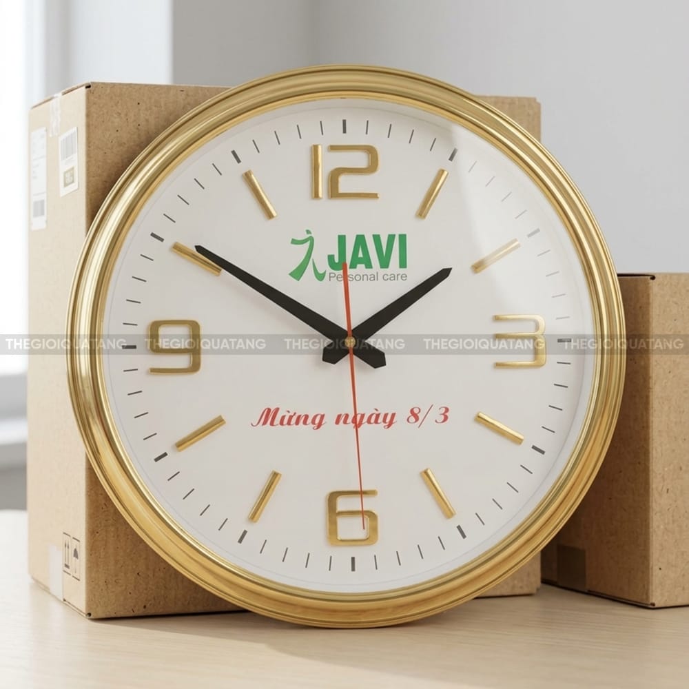 Đồng hồ in logo Javi 4