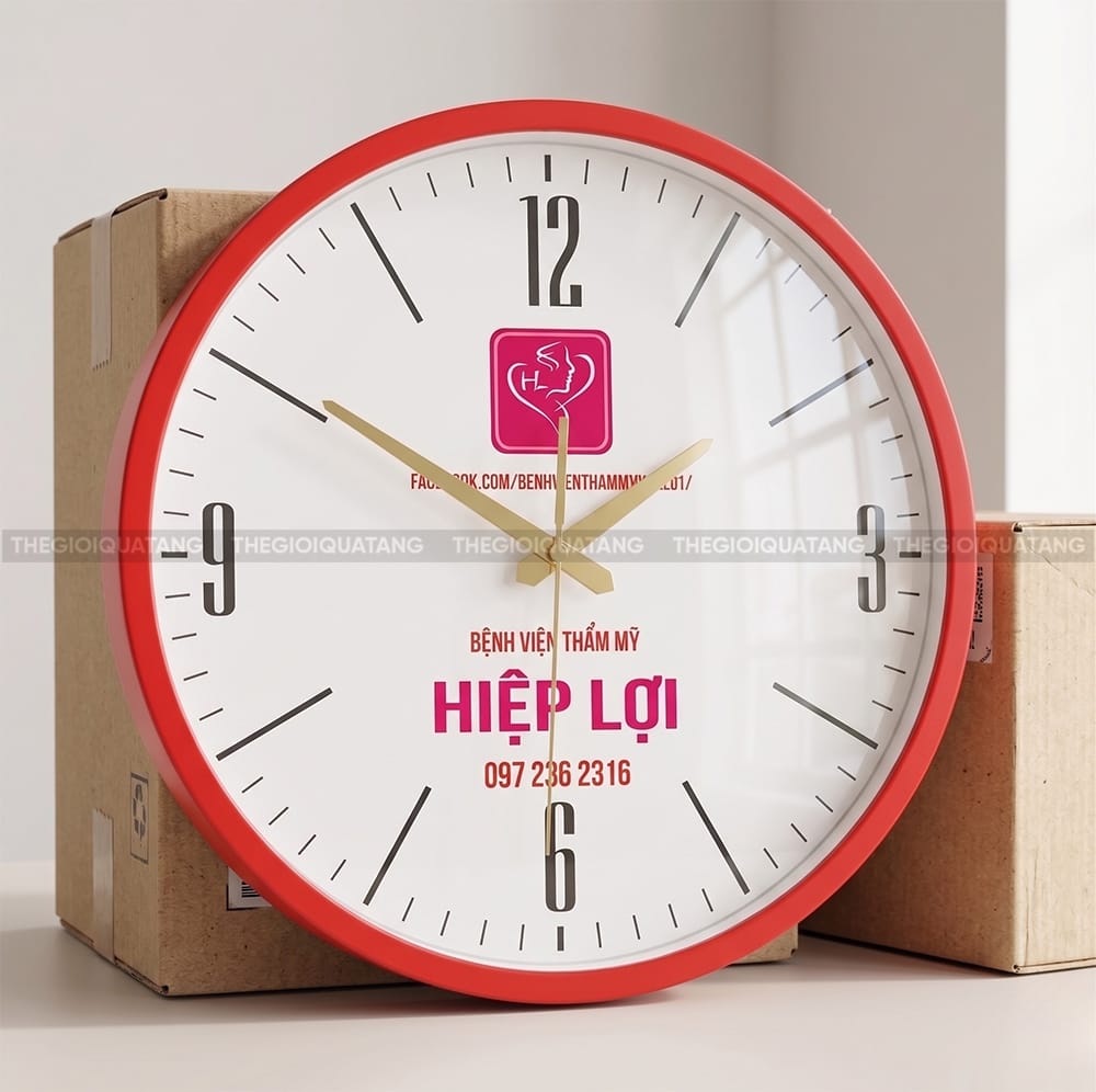 Đồng hồ quảng cáo giá rẻ Thẩm Mỹ Viện Hiệp Lợi 1