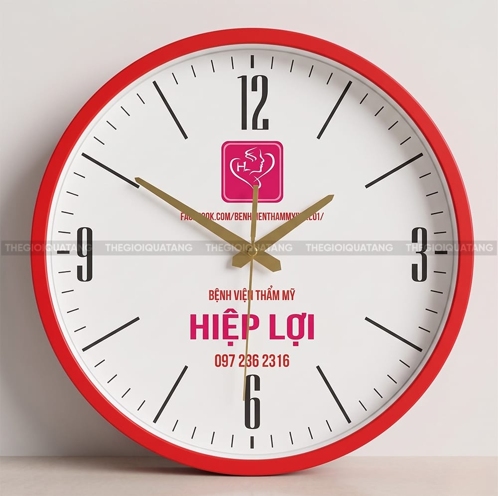Đồng hồ quảng cáo giá rẻ Thẩm Mỹ Viện Hiệp Lợi 4