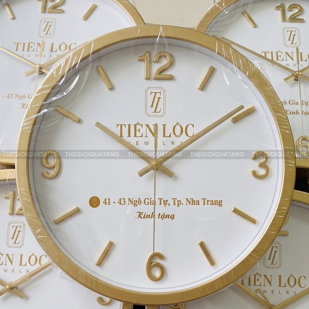 Đồng hồ quảng cáo in logo Jewelry Tiên Lộc 3