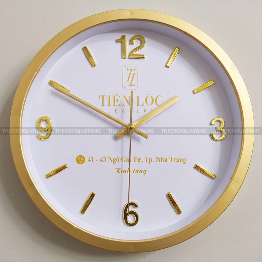 Đồng hồ quảng cáo in logo Jewelry Tiên Lộc 5