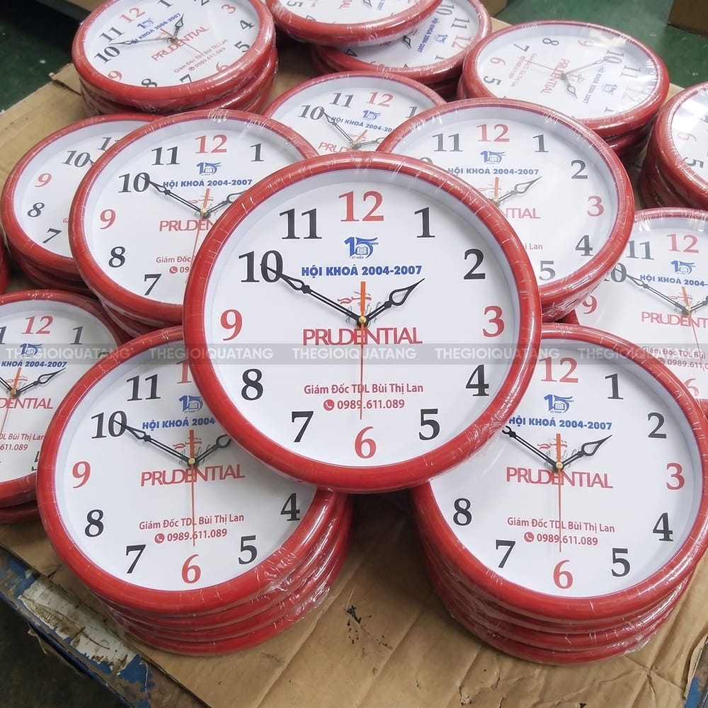 Đồng hồ quảng cáo in logo QC25018 4