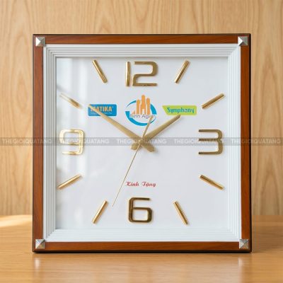 Đồng hồ quảng cáo in logo quà tặng QC25022 1