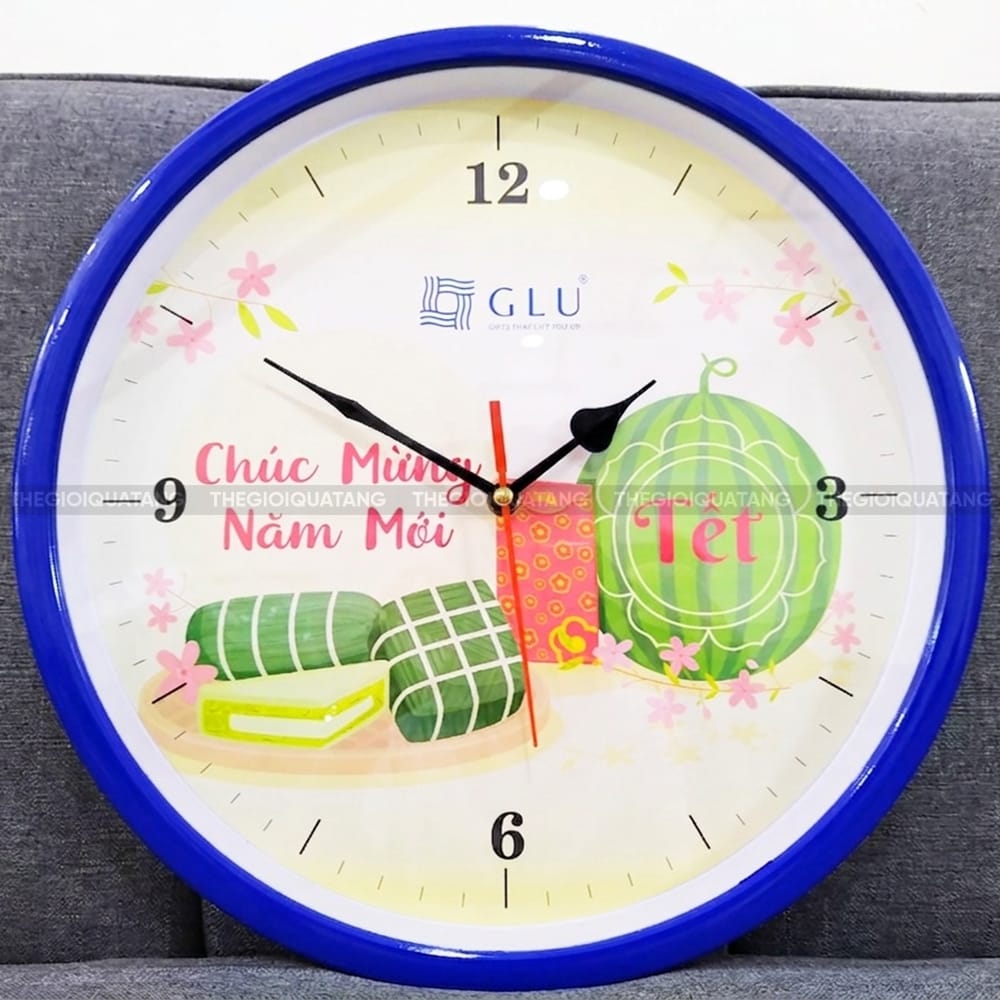Đồng hồ treo tường Chúc Mừng Năm Mới GLU 2