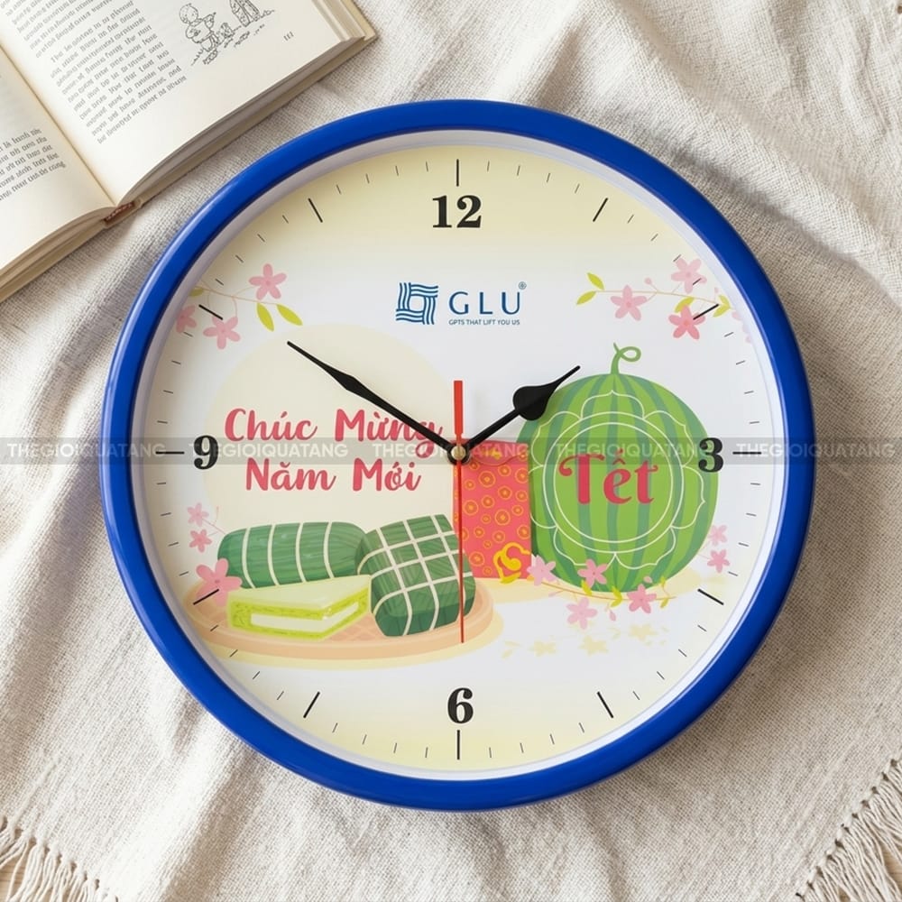 Đồng hồ treo tường Chúc Mừng Năm Mới GLU 3