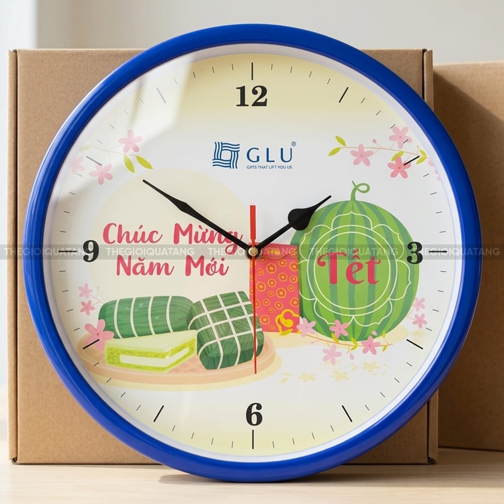 Đồng hồ treo tường Chúc Mừng Năm Mới GLU 5