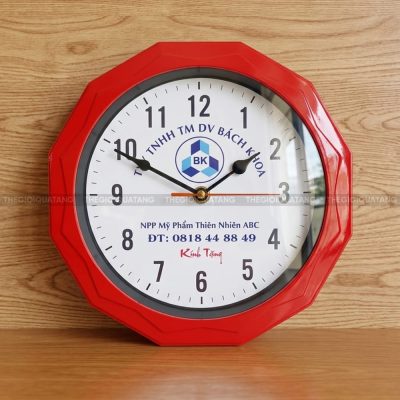 Đồng hồ treo tường giá rẻ Mỹ Phẩm Thiên Nhiên ABC 1