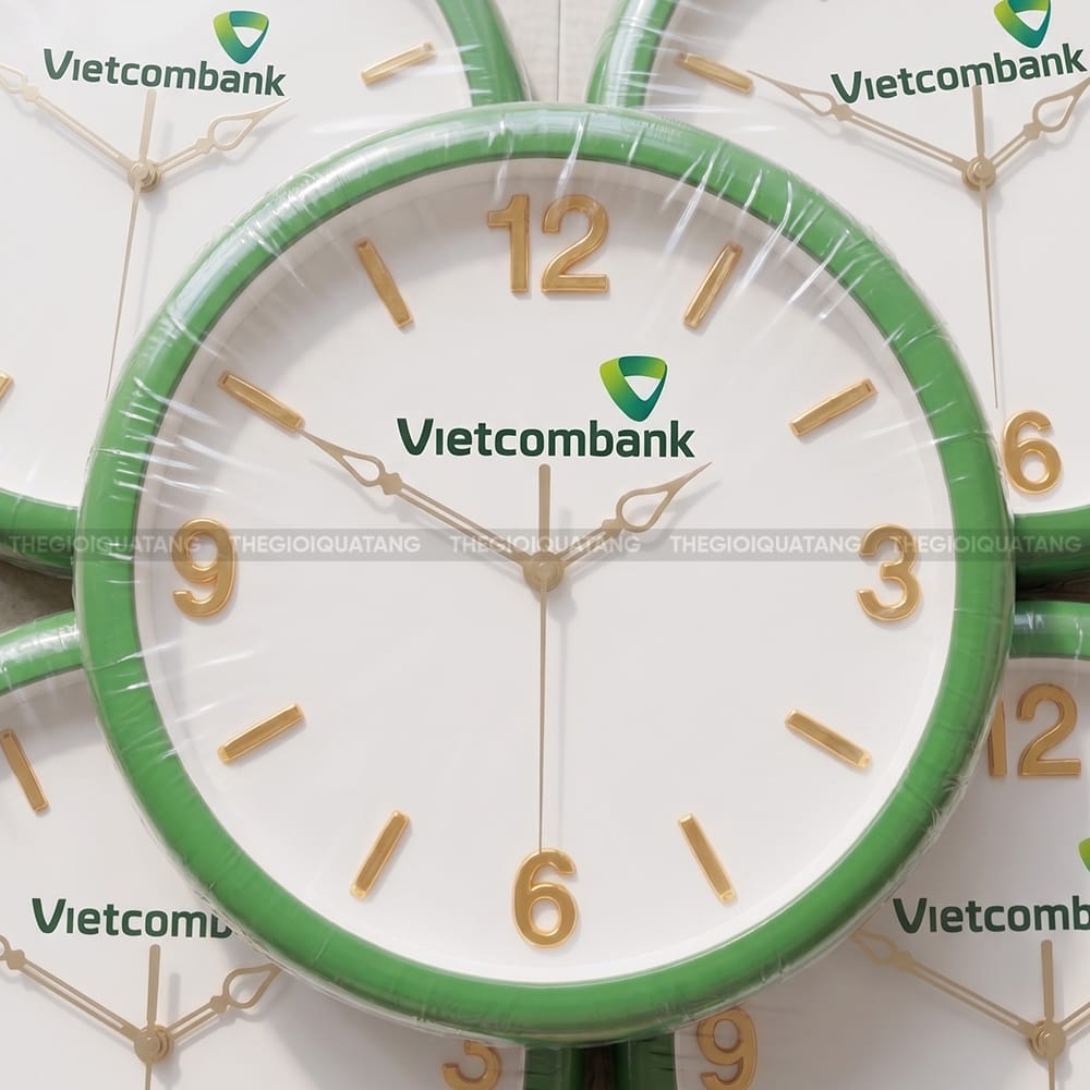 Đồng hồ treo tường giá rẻ Vietcombank 1