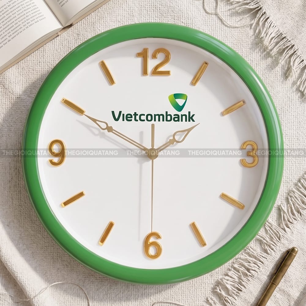 Đồng hồ treo tường giá rẻ Vietcombank 3